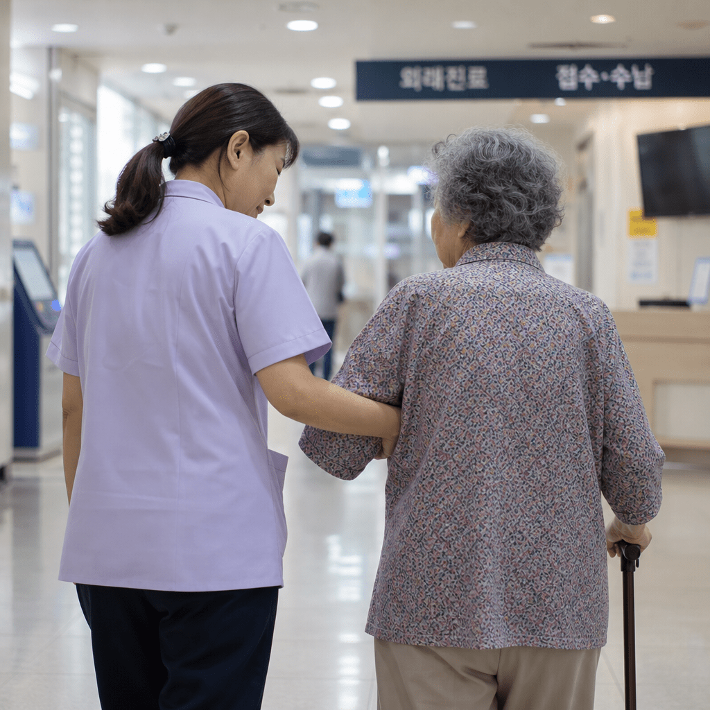 Read more about the article 어르신 병원 이동 지원: 요양보호사와 함께하는 안전한 진료